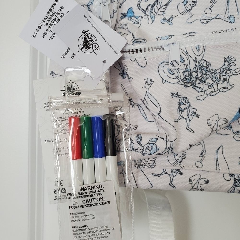 Disney Parks Ink & Paint Colorable Backpack - Picture 5 of 5